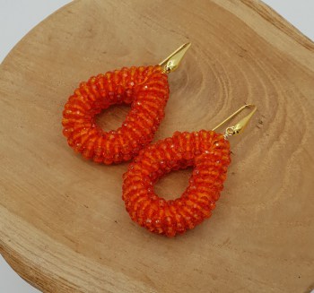 glassberry earrings oorbellen braam lot oranje kleur _2